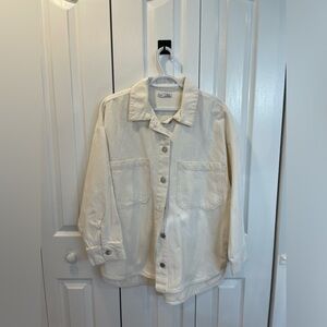 white cream dex jean jacket